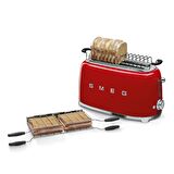 Smeg Kırmızı 2X4 Ekmek Kızartma Makinesi