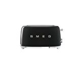 SMEG 50'S Style Retro Siyah 4x Ekmek Kızartma Makinesi