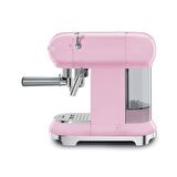 SMEG 50'S Style Retro Pembe Espresso Kahve Makinesi