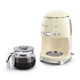 SMEG 50'S Style Retro Krem Filtre Kahve Makinesi