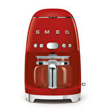 Smeg 50's Style Kırmızı Kettle - 1x2 Ekmek Kızartma Makinesi Ve Filtre Kahve Makine Seti