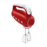 Smeg HMF01RDEU 50's Style Retro Çırpıcı Karıştırıcı 250 W Tekli El Mikseri 