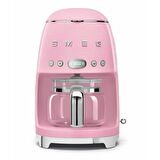 SMEG 50'S Style Retro Pembe Filtre Kahve Makinesi