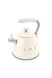 50's Style Krem Set Üstü Düdüklü Kettle 2.3 lt