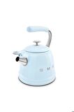 50's Style Set Üstü Düdüklü Kettle Pastel Mavi 2.3 lt