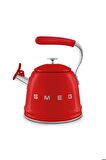 50's Style Set Üstü Düdüklü Kettle Kırmızı 2.3 lt