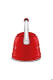 50's Style Set Üstü Düdüklü Kettle Kırmızı 2.3 lt
