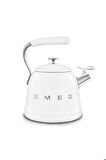50's Style Beyaz Set Üstü Düdüklü Kettle 2.3 lt