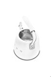 50's Style Beyaz Set Üstü Düdüklü Kettle 2.3 lt