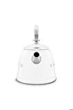 50's Style Beyaz Set Üstü Düdüklü Kettle 2.3 lt
