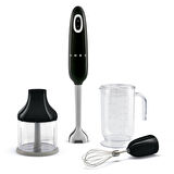 Smeg 50's Style Retro HBF03BLEU Siyah El Blender Seti