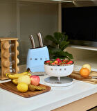 SMEG 50's Style KBSF02 Pastel Mavi Standlı Bıçak Seti