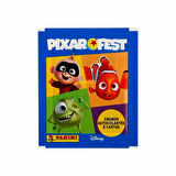 Disney Pixar Fest Çıkartma Kartları Sticker Seti 1 Kutu (24 Paket=96 Sticker+24Kart)