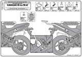 Givi TE266 Kawasaki Er-6N - Er-6F (09-11) Yan Kumaş Çanta Taşıyıcı