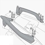 Givi 4103KIT KAWASAKI VERSYS 650 (10-14) Yan Çanta Tasiyici Baglanti Kiti