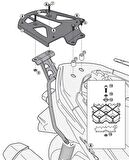 Givi SR2111M YAMAHA X-MAX 400 (13-16) Arka Çanta Tasiyici