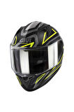 50.7 Proton Mat Titanium-Sarı Kask