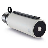 Bugatti Termo Taşıma Kulplu Paslanmaz Çelik Mat Beyaz Termos 1500Ml