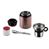 Bugatti Paslanmaz Çelik Rose Gold Yemek Termosu 500Ml