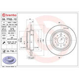 FREN DISKI ARKA VOLVO S60 / S80  15 INC DUZ )  UV Coated