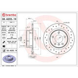 FREN DISKI ARKA DELIKLI BMW E87-E90-E91 / 1.18-3.16-3.20