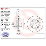 FREN DISKI ON HAVALI 257MM 6 BIJON -( FIAT GRANDE PUNTO 1.2 1.4 1.3 JTD 05/ OPEL CORSA D  CDTI 06/)