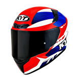 KYT TT-REVO KASK GEAR BLUE / RED