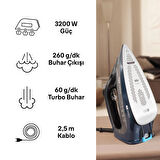 TexStyle 9 SI9682DB Buharlı Ütü