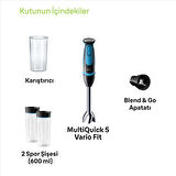 Braun MultiQuick 5 MQ5252BK 1000 W Set Mikser Siyah