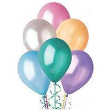 Gemar Balloons Metalik 100 Lü Balon Karışık