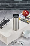 Çift Duvarlı Çelik Termos Bardak - 500 mL, Gri | Kaliteli ve Dayanıklı Termos Matara | Termos Kupa v