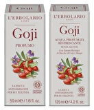 "SET" L'Erbolario Goji Kadın Erkek Parfümü ve Ferahlatıcı Kokulu Su Seti