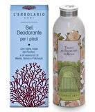 "SET" L'Erbolario Koku Giderici Deodorantlı Ayak Jeli ve Gül Parfümlü Talk Pudrası Seti