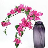Yapay Çiçek Begonvil Çiçeği Fuşya 80cm Tek Dal Bodrum Çiçeği  Sarkan Çiçek