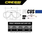 Cressi Crs Dn285050 Marea Maske, Unisex, Şeffaf/Siyah
