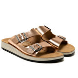 FlyFlot T4 429 FE Kadın Sneaker ( Günlük) 77 G64 ZC Fly Flot Slipper 6488- Dark Gold
