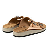 FlyFlot T4 429 FE Kadın Sneaker ( Günlük) 77 G64 ZC Fly Flot Slipper 6488- Dark Gold