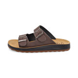 FlyFlot  Erkek Terlik 78 171 4C Fly Flot Slipper CASUAL 2507-Dark Brown