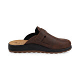 FlyFlot  Erkek Terlik/ Panduf ( Ev ) 52 722 UL Fly Flot LEATHER MAN SLIPPER 2507-Dark Brown