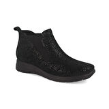 FlyFlot  Kadın Bot 27 R17 AX Fly Flot LEATHER WOMAN ANKLE BOOT 2003-Black