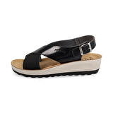 FlyFlot  Kadın Sandalet 42 G61 3C Fly Flot Sandal TRENDY 6403-Black