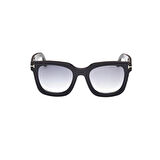 Tom Ford Tf 1115 01B 52 Unisex Kare Siyah Kemik Güneş Gözlüğü