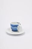 Edex ’’Preziosa’’ Porselen Espresso Fincan ve Tabak Takımı - 60 ml (2,11 oz)