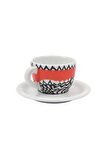 Edex ’’arlecchino’’ Cappuccino 2 Kişilik Fincan Ve Tabak Takımı - 190 ml