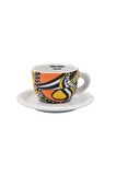 Edex ’’arlecchino’’ Cappuccino Fincan Ve Tabak - 190 Ml - Set 2 Adet