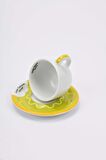 Edex ’’goloserie’’ Cappuccino Fincan Ve Tabak - 190 Ml - Set 2 Adet