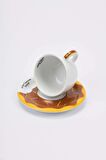 Edex ’’goloserie’’ Cappuccino Fincan ve Tabak - 190 ml- Set 2 Adet