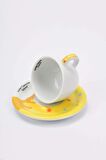 Edex ’’goloserie’’ Cappuccino Fincan ve Tabak - 190 ml- Set 2 Adet