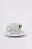Edex ’’In Our Hands’’ Porselen Cappuccino Fincan ve Tabak Takımı - 180 ml (6,4 oz)
