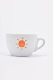 Verona El Yapımı "güneş" Motifli Cappuccino Fincan Ve Tabak Takımı - 180 ml (6.1 OZ)
